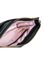 Current Boutique-Kate Spade - Black & Pink Multi Floral Print Leather Crossbody