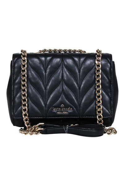 Current Boutique-Kate Spade - Black Quilted Leather Crossbody Bag