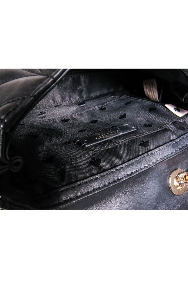Current Boutique-Kate Spade - Black Saffiano Leather "Carson Convertible" Crossbody Bag