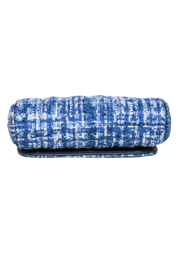 Current Boutique-Kate Spade - Blue Quilted Tweed Mini "Emelyn" Crossbody Bag