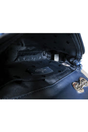Current Boutique-Kate Spade - Blue Quilted Tweed Mini "Emelyn" Crossbody Bag