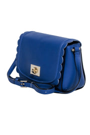 Current Boutique-Kate Spade - Cobalt Blue Leather Scalloped Edge Crossbody Bag