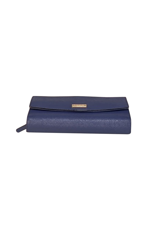 Kate Spade - Dark Blue Saffiano leather - Current Boutique