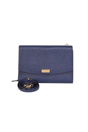 Kate Spade - Dark Blue Saffiano leather - Current Boutique
