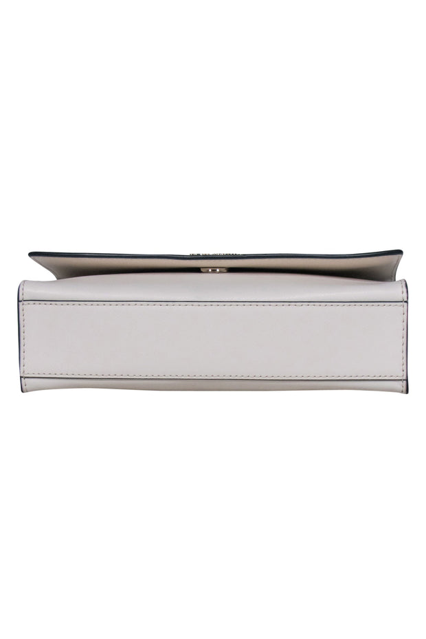 Current Boutique-Kate Spade - Light Blue, Navy & White Saffiano Leather Crossbody Bag
