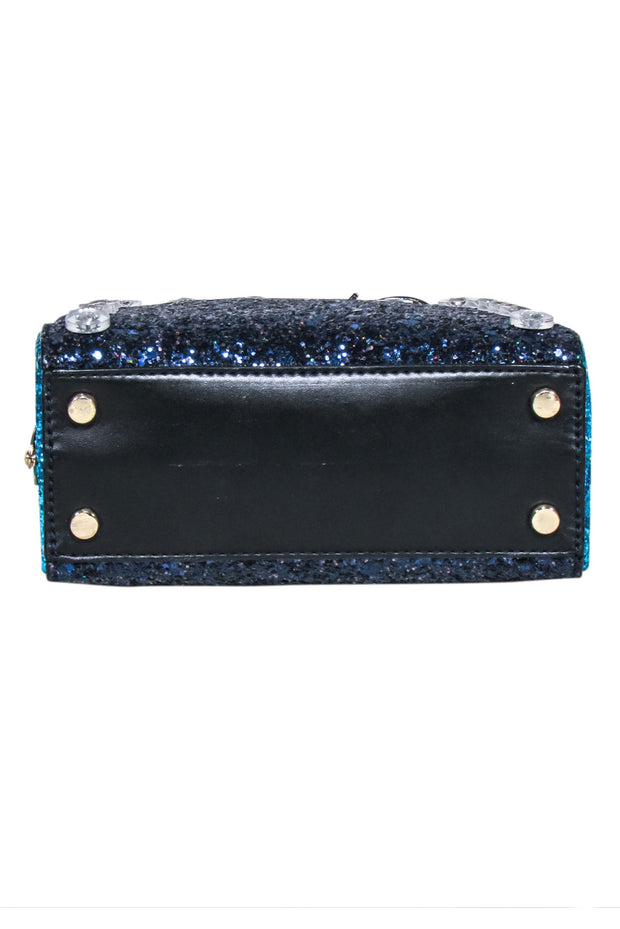Current Boutique-Kate Spade - Blue Violina Glitter Crossbody Bag