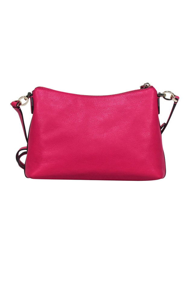 Current Boutique-Kate Spade - Fuchsia Pebbled Leather Crossbody Bag