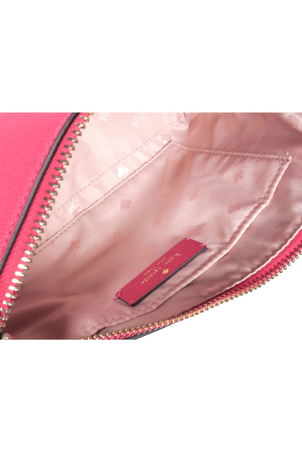 Current Boutique-Kate Spade - Fuchsia Pebbled Leather Crossbody Bag
