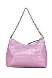 Current Boutique-Kate Spade - Light Pink Croc Embossed Leather Crossbody Bag