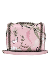 Current Boutique-Kate Spade - Light Pink Floral Fold-Over Crossbody Purse
