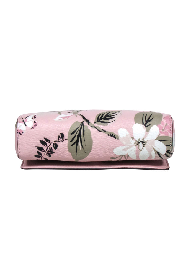 Current Boutique-Kate Spade - Light Pink Floral Fold-Over Crossbody Purse