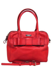Current Boutique-Kate Spade - Red Leather Bow Front Crossbody Bag