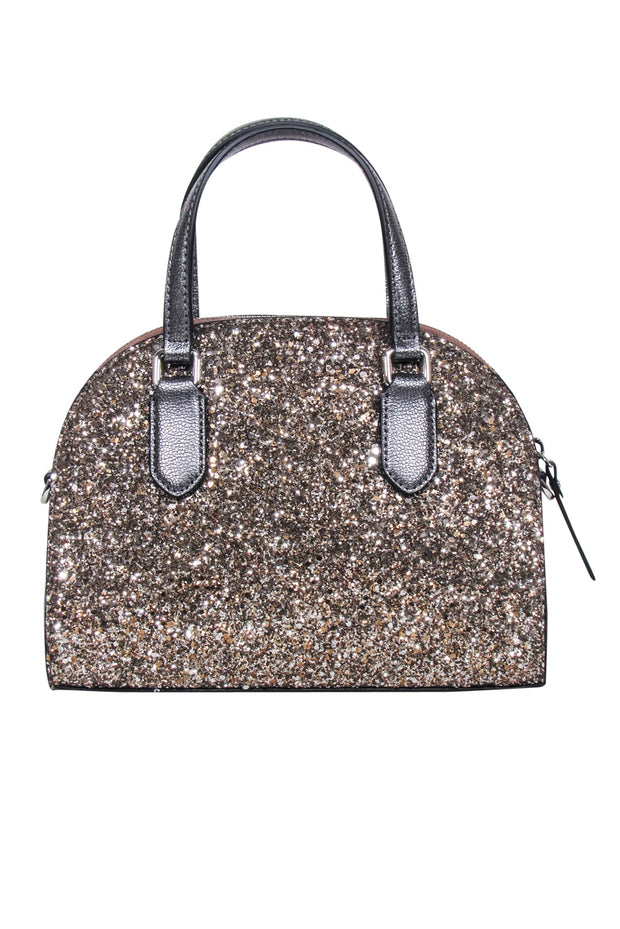 Current Boutique-Kate Spade - Silver & Grey Glitter "Laurel Way" Crossbody Bag