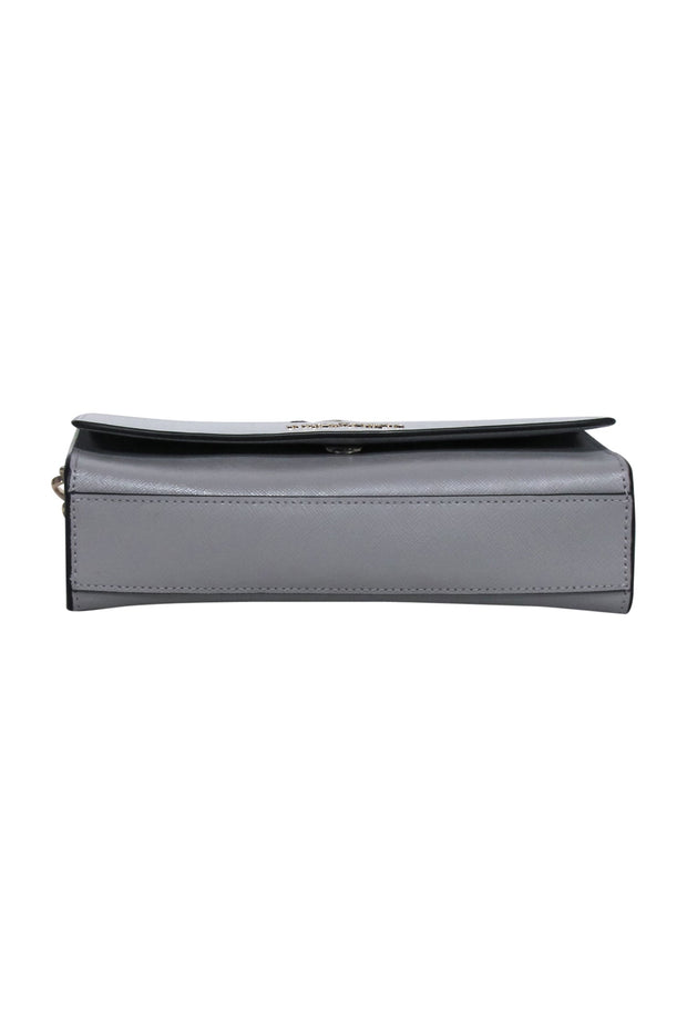 Current Boutique-Kate Spade - White, Grey & Black Leather Crossbody Bag