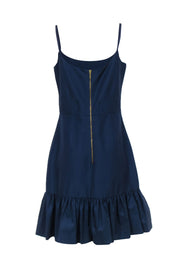 Current Boutique-Kate Spade - Navy Midi Sheath Dress w/ Flounce Hem Sz 12