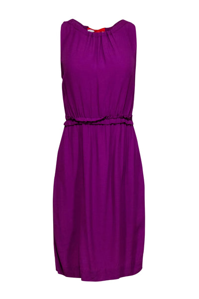 Current Boutique-Kate Spade - Purple "Katia" Dress w/ Orange Neck Tie Sz S