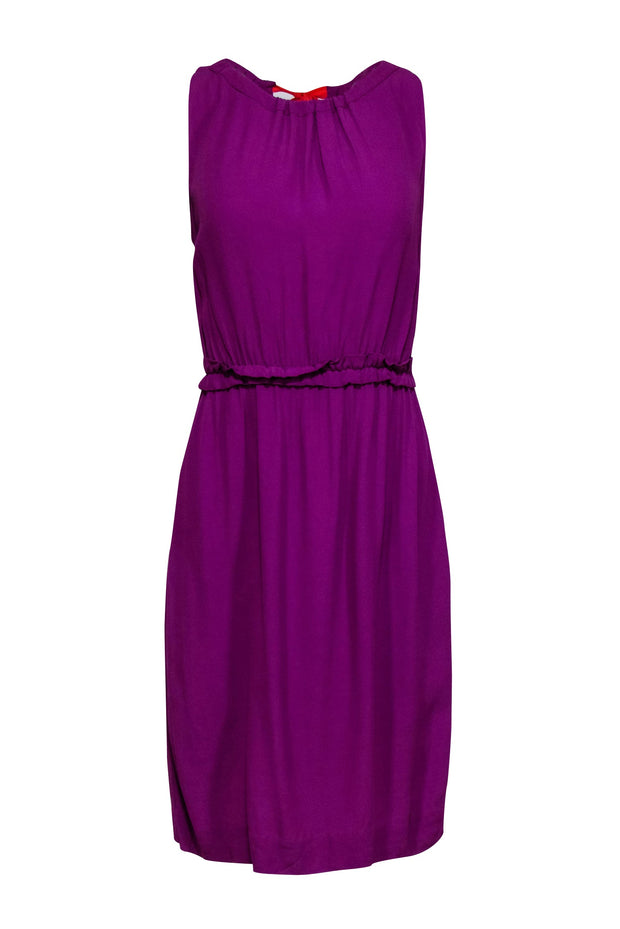 Current Boutique-Kate Spade - Purple "Katia" Dress w/ Orange Neck Tie Sz S