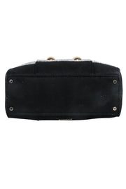 Current Boutique-Kate Spade - Grey & Black Double Breasted Button Front Handbag