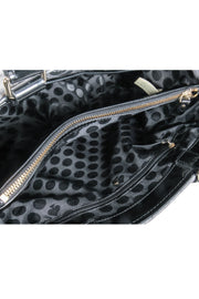 Current Boutique-Kate Spade - Grey & Black Double Breasted Button Front Handbag