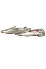 Current Boutique-Kate Spade - Gold Metallic Leather Loafers Sz 11