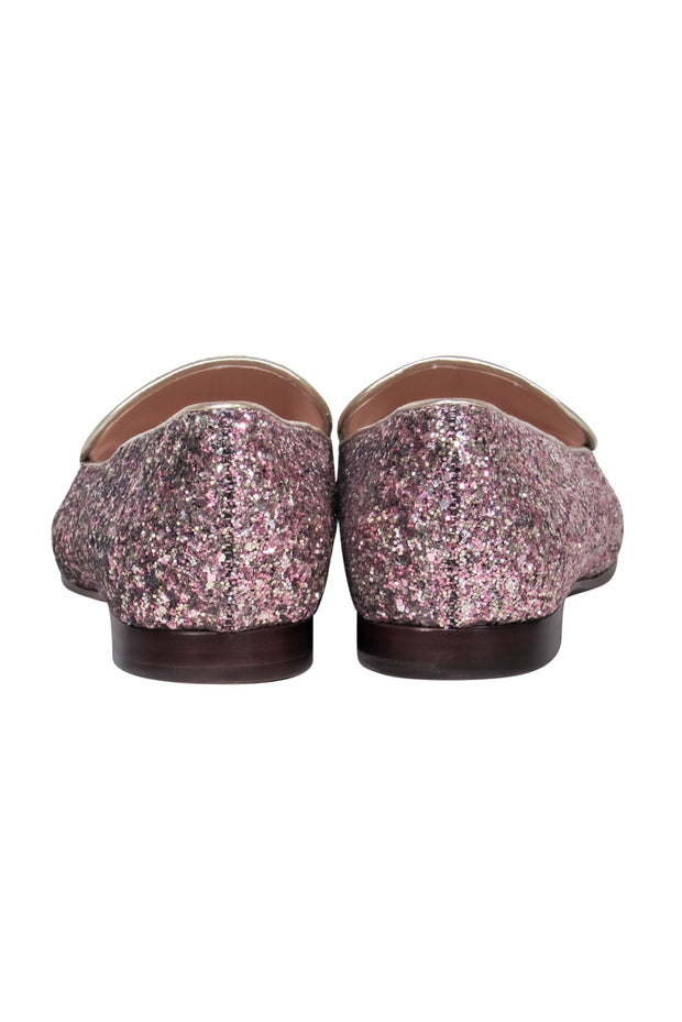 Current Boutique-Kate Spade - Pink & Silver Glitter Loafers Sz 9