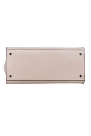 Current Boutique-Kate Spade - Beige, White & Black Saffiano "Staci" Leather Satchel