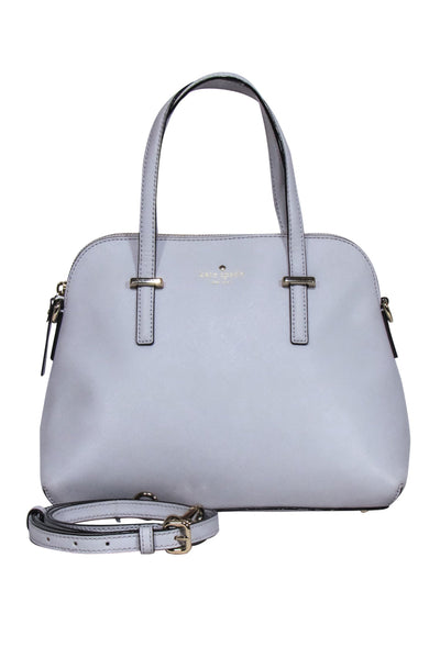 Current Boutique-Kate Spade - Grey Saffiano Leather Satchel Bag