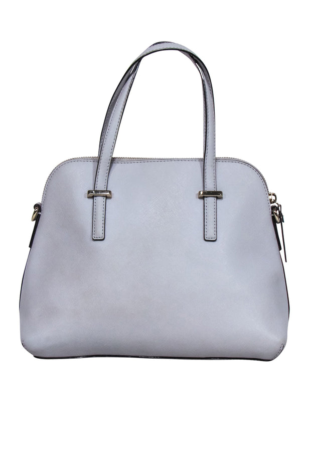 Current Boutique-Kate Spade - Grey Saffiano Leather Satchel Bag