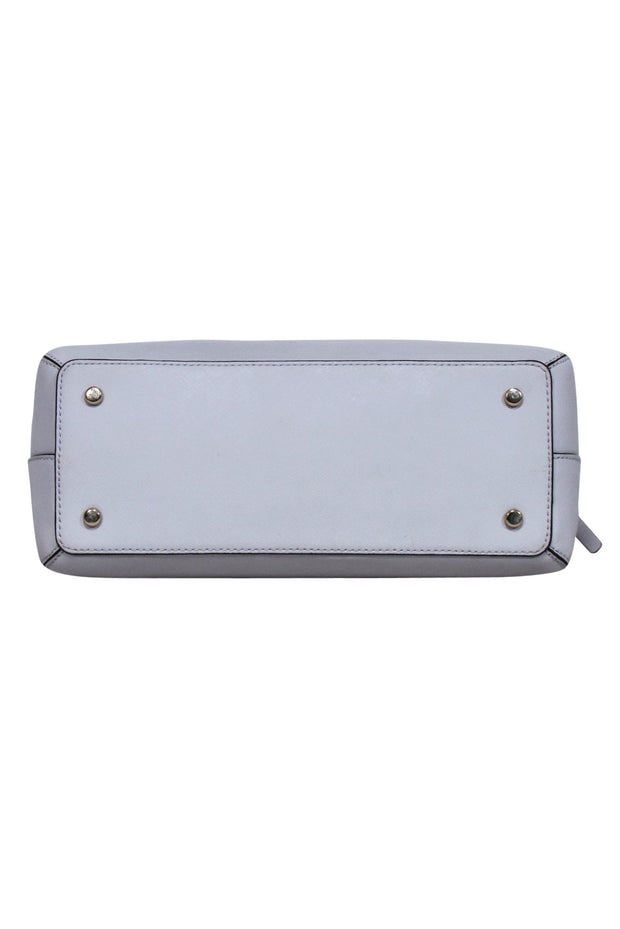 Current Boutique-Kate Spade - Grey Saffiano Leather Satchel Bag