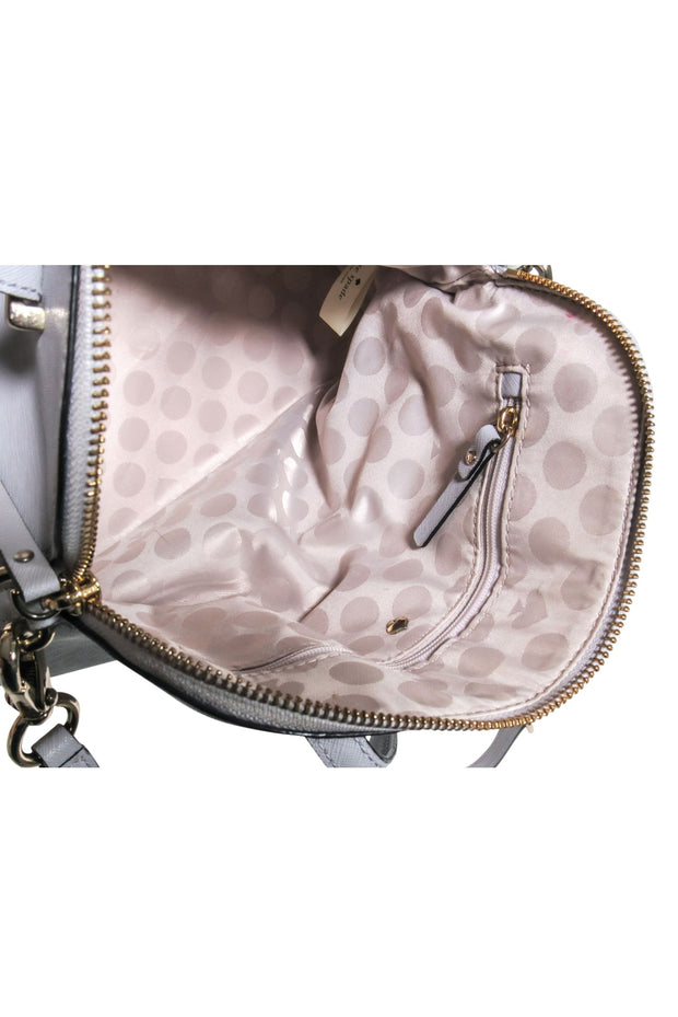 Current Boutique-Kate Spade - Grey Saffiano Leather Satchel Bag