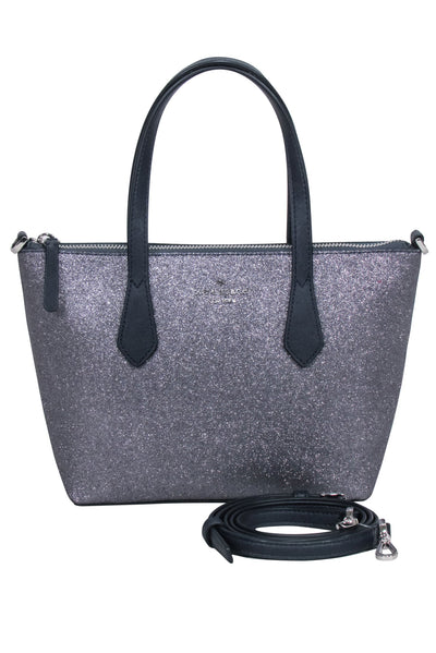 Current Boutique-Kate Spade - Dusk Navy "Joeley" Glitter Satchel