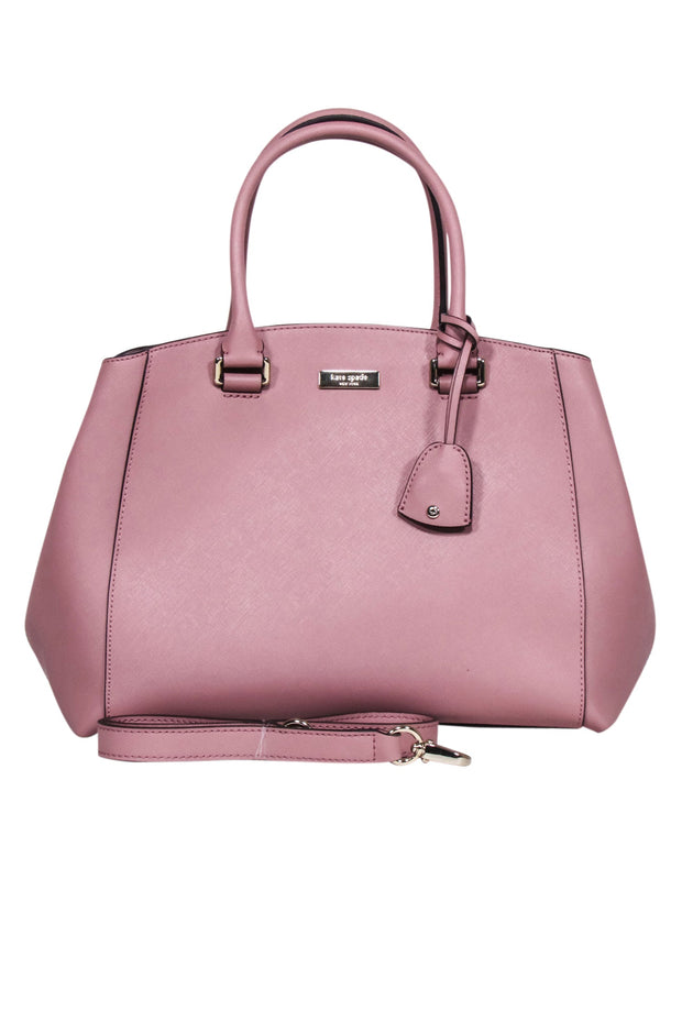 Current Boutique-Kate Spade - Mauve Saffiano Leather Satchel