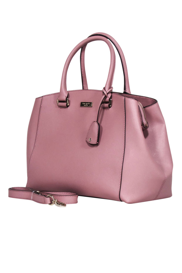 Current Boutique-Kate Spade - Mauve Saffiano Leather Satchel