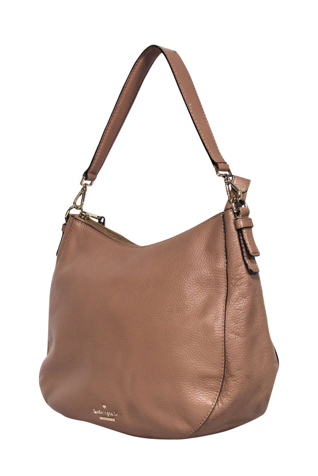 Current Boutique-Kate Spade - Beige Pebbled Leather Shoulder Bag
