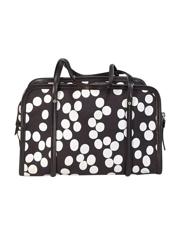 Current Boutique-Kate Spade - Brown & White Polka Dot Print Shoulder Bag