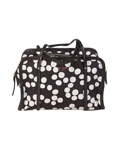 Current Boutique-Kate Spade - Brown & White Polka Dot Print Shoulder Bag