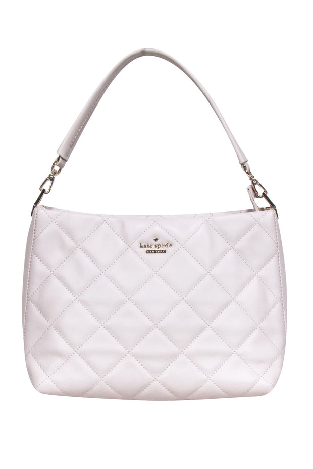 Current Boutique-Kate Spade - Ivory Quilted Leather "Ryley" Shoulder Bag