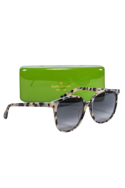 Current Boutique-Kate Spade - Beige & Black Tortoise Sunglasses