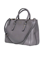 Current Boutique-Kate Spade - Grey Pebbled Leather Large Tote