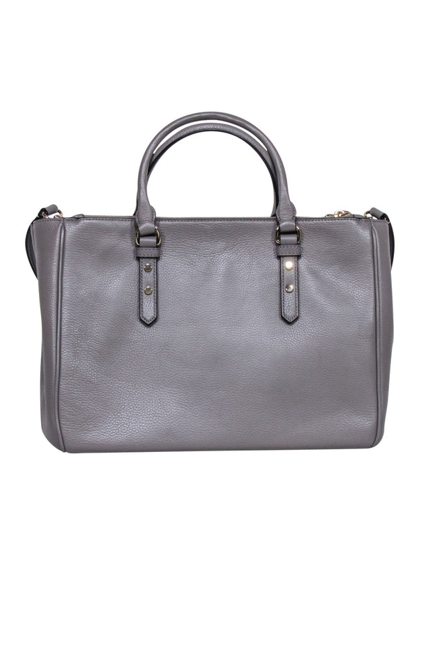 Current Boutique-Kate Spade - Grey Pebbled Leather Large Tote