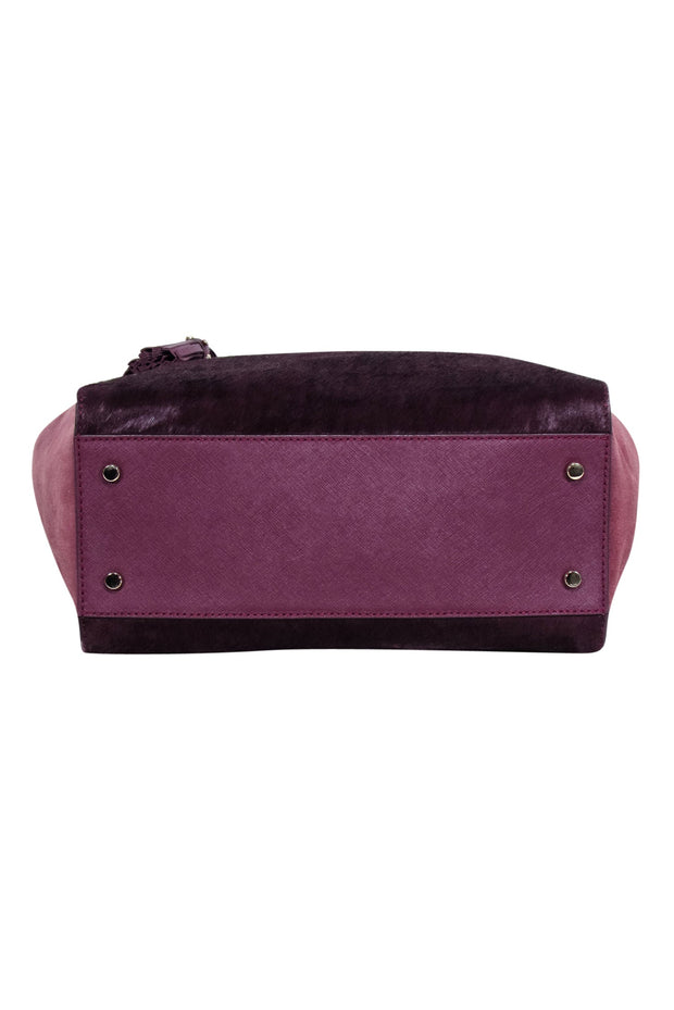 Current Boutique-Kate Spade - Deep Plum Calf Hair "Hadlee" Tote