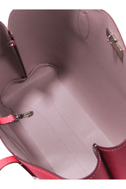 Current Boutique-Kate Spade - Coral Pink Pebbled Leather Hook Closure Tote Bag