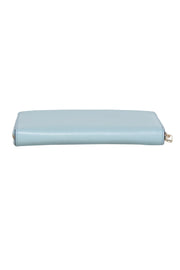 Current Boutique-Kate Spade - Aqua Blue Zip-Around Continental Wallet