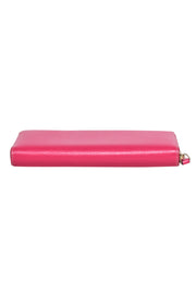 Current Boutique-Kate Spade - Magenta Pink Lather Zipper Around Wallet