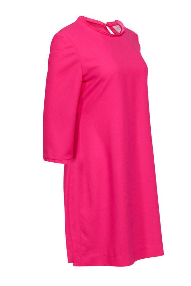 Current Boutique-Kate Spade - Bubblegum Pink A-Line Dress w/ Ruffled Trim Sz 10