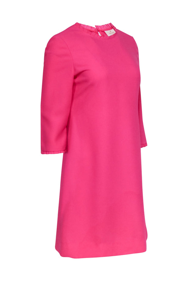 Current Boutique-Kate Spade - Bubblegum Pink A-Line Dress w/ Ruffled Trim Sz 6
