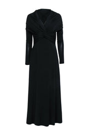 Current Boutique-Khaite - Black Long Sleeve Mid Maxi Dress Sz M