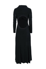 Current Boutique-Khaite - Black Long Sleeve Mid Maxi Dress Sz M