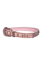Current Boutique-Kippys - Pink Leather Rhinestone Belt Sz 32