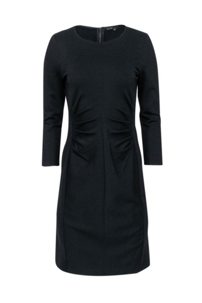 Current Boutique-Kobi Halperin - Black Ruched Front Sheath Dress Sz 6